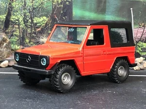 GAMA 1:25 Diecast Model ORANGE MERCEDES GELANDEWAGEN GERMANY #445 - Picture 1 of 22