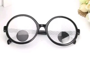 1 Googly Eyes Brille Lustige Trachtenbrille Wackelaugen Brille Neuheit Schirme - Bild 1 von 3