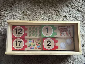 Melissa & Doug Self-Correcting 1-20 Wooden Number Puzzles w/Storage Box - Picture 1 of 17