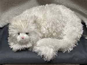 VTG Boyds Bears & Friends White Cat Weighted Plush Stuffed Animal Toy 11” - Picture 1 of 4