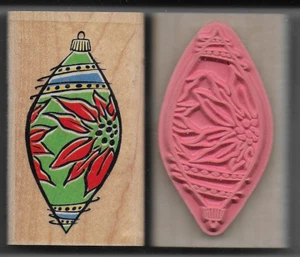 STAMPABILITIES rubber stamp - RETRO ORNAMENT - wood mounted - Picture 1 of 1