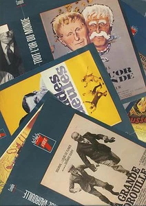 Lot 11 Jaquettes De Films - Bourvil - Bon Etat - Pour K7 Videos - - Picture 1 of 1
