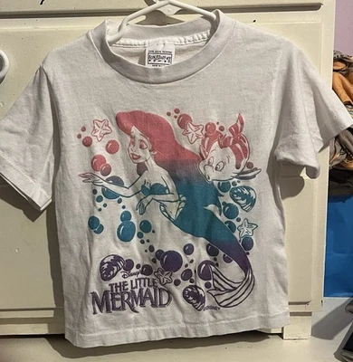 Fun Stuff NY 90s Vintage The Little Mermaid Shirt Size 4 Year FREE SHIPPING - Image 1 of 2