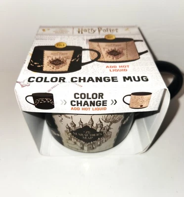 Harry Potter The Marauder's Map Heat Reveal Coffee Mug Cup 14oz Ceramic NIB - Image 1 of 4