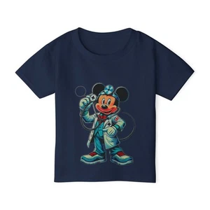 Heavy Cotton™ Toddler T-shirt Mickey Doctor Happy  Birthday vacation Size:2T-6T - Picture 1 of 29