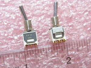 15 PCS C+K T101SHABE Switch Toggle ON None ON SPDT Round Lever PC Pins 20VAC - Picture 1 of 2