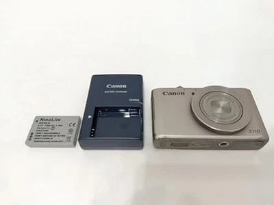 Canon PowerShot S110 Silver 12.1MP 5x Zoom Digital Camera w/Battery, Charger - Image 1 of 4