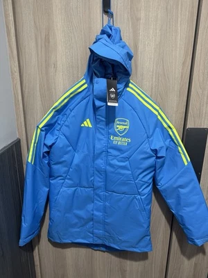 Adidas Arsenal AFC Parka Coat Jacket - Blue - Size Small - Image 1 of 4