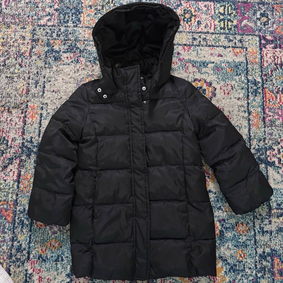 Parka acolchada Gap Kids ColdControl Ultra Max, talla S (6-7) negra verdadera Foto 1 de 4