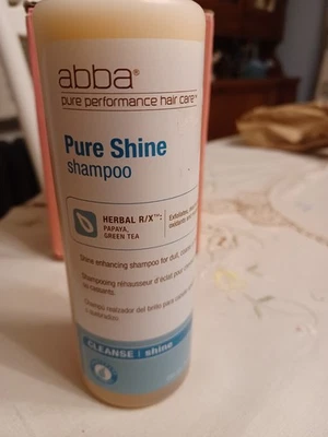 Abba Pure Shine Shampoo dull/coarse/brittle hair Papaya/Green Tea 8.45 floz Rare - Image 1 of 4