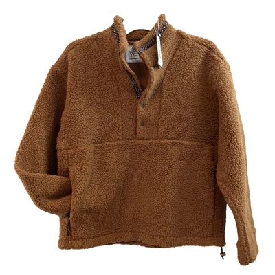 Alpine Design Women's 1/4 Snap Sherpa Pullover XS Caramel Latte Brown $88 MSRP - Image 1 of 4