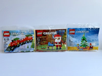 LEGO CREATOR Tren de Navidad Santa Árbol de Navidad 30543 30573 30286 Bolsas de Polietileno Foto 1 de 4