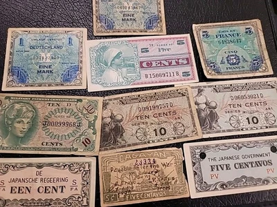 WW2 Military Payment Certificates Series 661,481,641 ++  - Image 1 of 4