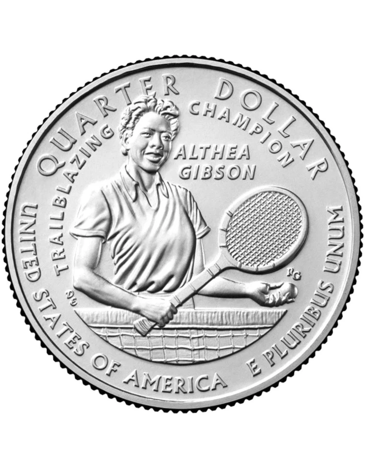 Cuarto de mujer americano Althea Gibson 2025 D **Envío gratuito** Foto 1 de 1