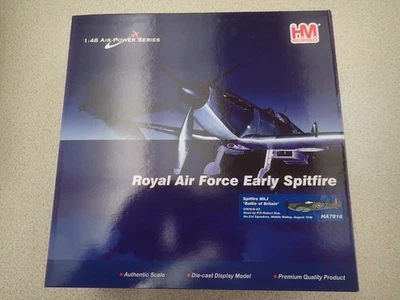 Hobbymaster HA7816 1:48 RAF Early Spitfire Mk.1 Batalla de Gran Bretaña R. Doe Sellado Foto 1 de 4