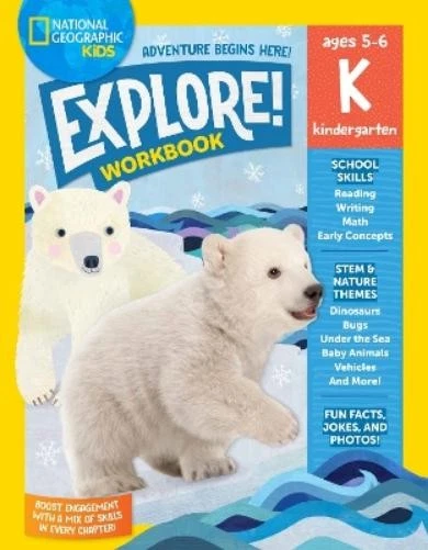 National Geographi National Geographic Kids Explore! Workbook Kinder (Paperback) - Image 1 of 1