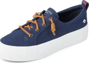 Sperry Crest Vibe Triple Canvas Navy 7.5 M (B) - Picture 1 of 6