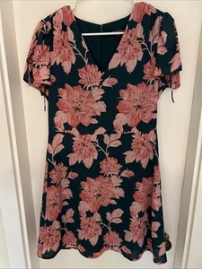 Vestido floral verde y rosa para mujer J.Crew talla 6 forrado - Imagen 1 de 4