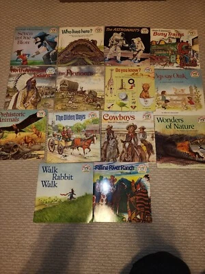 #2 lot 14 The Best Book Club Ever 70s Vintage Childrens Picture Books Train Anim - Image 1 of 4