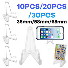 10/30PCS Card Stand Graded Cards Display Stand Coins Small Box Paper Clip Holder