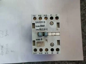SQUARE D 8502-PD2.01E 600V 20A 5HP 3PH CONTACTOR - Picture 1 of 2