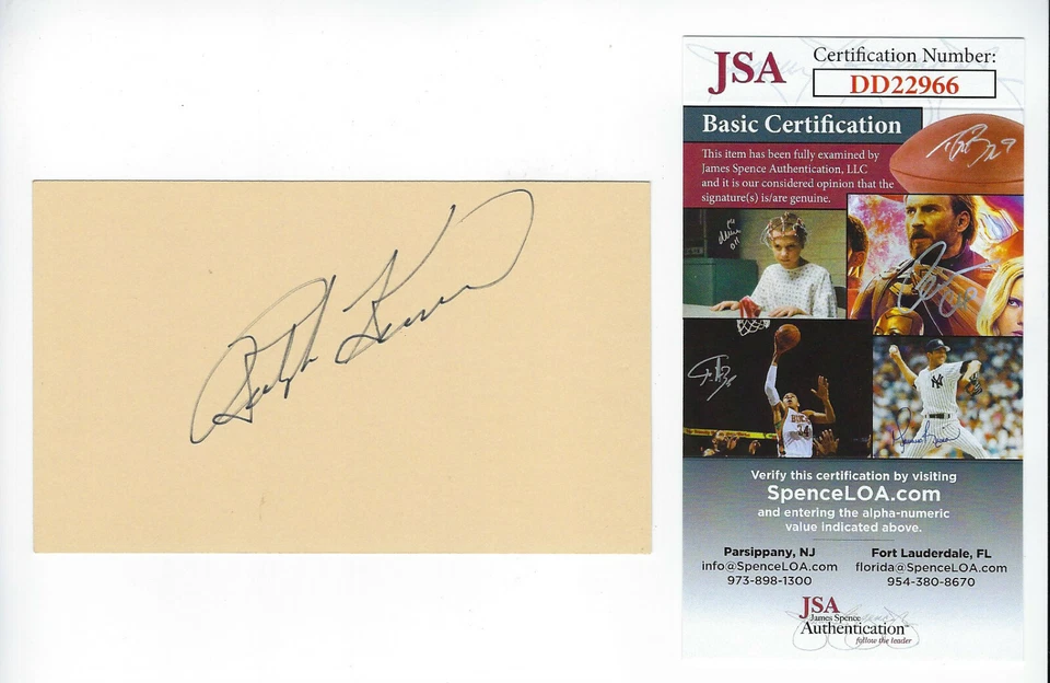 PIRATES Ralph Kiner signed 3x5 index card JSA COA AUTO Autographed Pittsburgh - Image 1 of 1