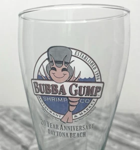 Bubba Gump Shrimp Co Rest. Pilsner Glass Beer 20 oz. - 20 Year Daytona Beach - Picture 1 of 6