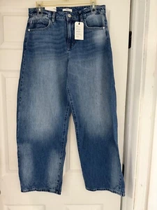 BNWT Mid Rise Baggy Straight Jeans Size 29 Regular - Picture 1 of 3