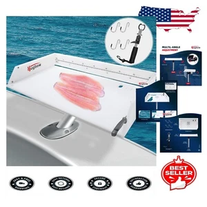 21-Inch Non-Slip Bait Cutting Board with Knife Holders & Storage for Boats - Picture 1 of 9