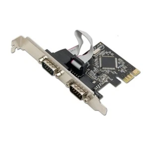 SYBA PCI-Express 2 Ports DB9 RS232 serielle Karte - RoHS Modell SD-PEX15022 - Bild 1 von 5