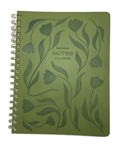 New Fringe Studio LUSH NOTES MATCHA Journal Spiral Notebook 192 Lined Pages - Picture 1 of 9