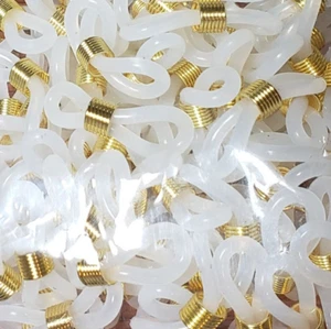 Anteojos transparentes escarcha extremos con centro de metal dorado, 24 piezas. - Imagen 1 de 1