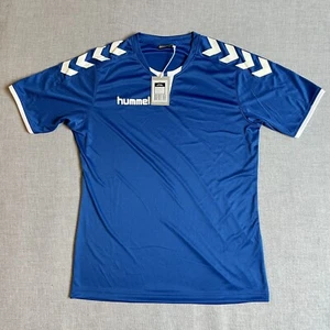 Hummel Herren Sport Handball Fußball T-Shirt Trikot Größe S blau weiß neu - Bild 1 von 3