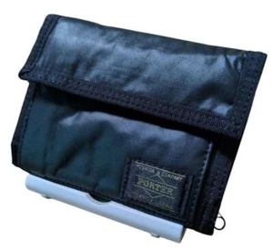 Porter Trifold Wallet Capsule 555-06440 Black Men Yoshida & Co. Made in Japan - Picture 1 of 23