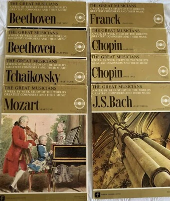 The Great Musicians collection of 8 Editions Books and 10" Vinyls Bundle 1969 - Image 1 of 4