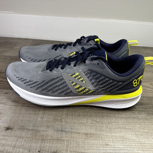 Scarpe da ginnastica New Balance 870v5 da uomo taglia 13 D grigie verdi M870GY5