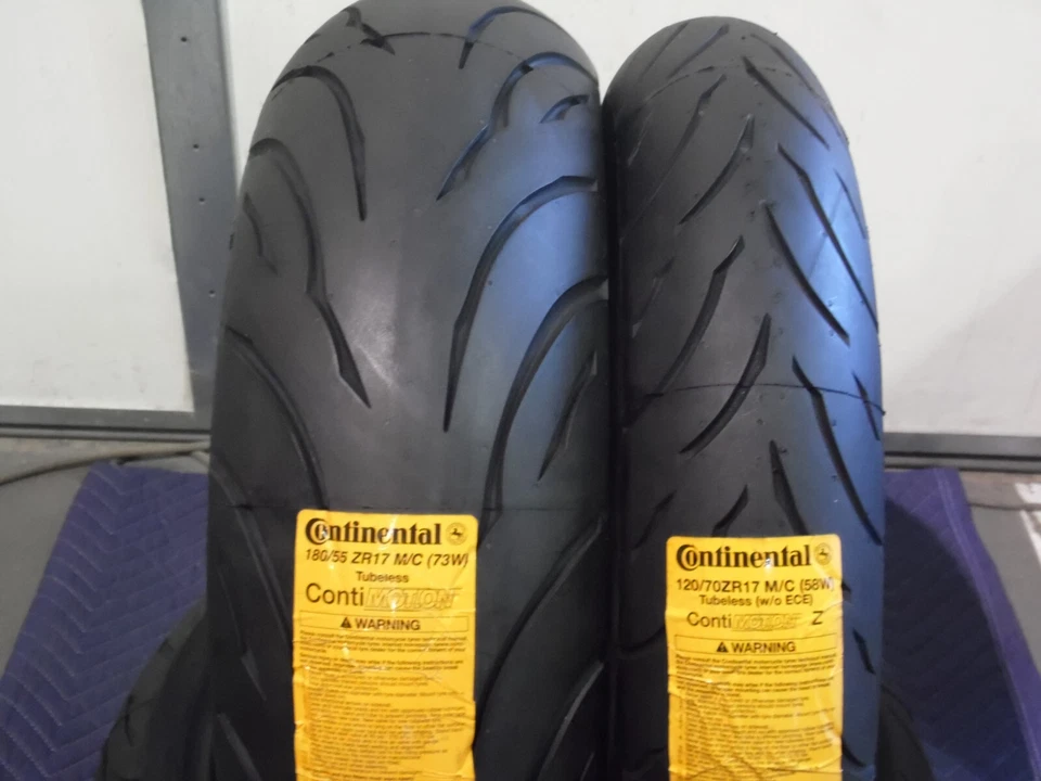 YAMAHA FZ-07 CONTINENTAL CONTI MOTION TWO TIRE SET 120/70-17 180/55-17 - Image 1 of 1