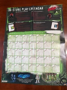 Póster calendario de juego Horrorclix en tienda The Lab - Imagen 1 de 1
