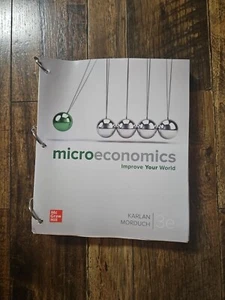 McGraw Hill Micro Economics Improve Your World by Karlan Morduch 3e Loose Leaf - Picture 1 of 1