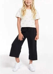 Z SUPPLY Quincy Crop Pull-on Pants - Black - NWT Girls S (7/8) - Picture 1 of 3