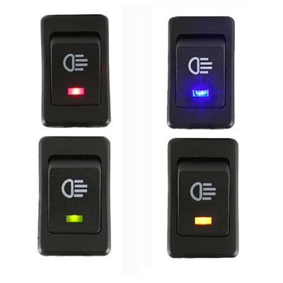 MARKENLOS 4 Stück 12V Auto KFZ Wippenschalter Schalter LED Beleuchtet Wippschalter