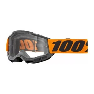 100% MX Goggles Accuri 2 OTG Orange Clear MTB Motocross Quad ATV - Picture 1 of 1