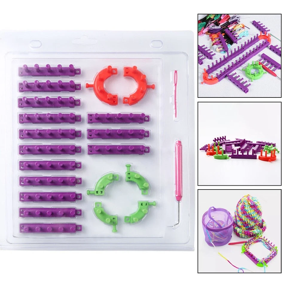 Strickmaschine Stricken Gewebte Schals 28*33 Cm DIY Gespleißte Webstuhl - Bild 1 von 4