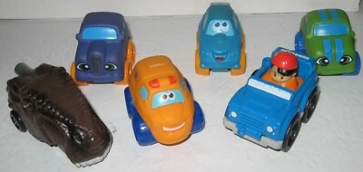 Mini Cars Toy Lot of Six LIttle People Tonka Unbranded Dinosaur - Image 1 of 4