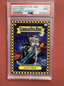 2010 Garbage Pail Kids Flashback Series 1 - 71a - Yellow Border grade 9 psa - Picture 1 of 4