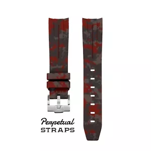 DIGITAL BURGUND - TARNGUMMIBAND für Omega X Swatch Speedmaster MoonSwatch - Bild 1 von 4