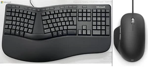 Microsoft Ergonomic Desktop, Tastatur-Maus-Set, USB Anschluss Schweizer QWERTZ - Bild 1 von 7