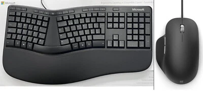 Microsoft Ergonomic Desktop, Tastatur-Maus-Set, USB Anschluss Schweizer QWERTZ - Bild 1 von 4
