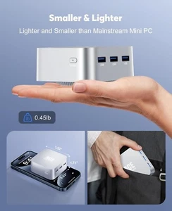 ACEMAGICIAN Ace Magic Mini PC Windows 11 Pro 12th Gen N100 12GB LPDDR5 256GB M.2 - Bild 1 von 6