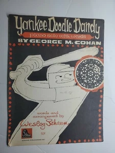 1960 Sheet Music Yankee Doodle Dandy Piano Solo with Words by George M. Cohan - Picture 1 of 3